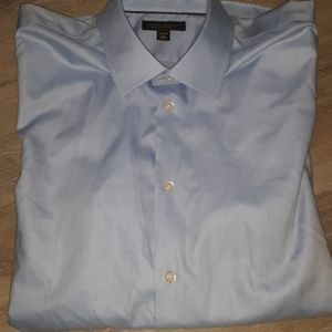 Banana Republic baby blue button up-L/16-16.5